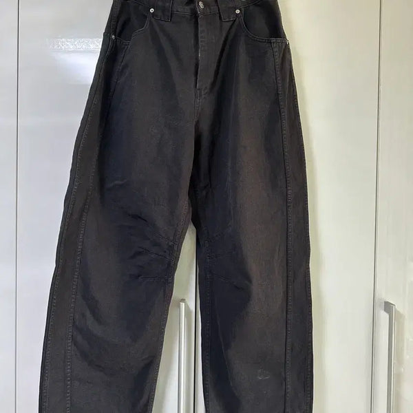 [BUNJANG] 9999Archive Technical Curved Jeans Black Size 2 / 9999아카이브 테크니컬 커브드진 블랙 2사이즈