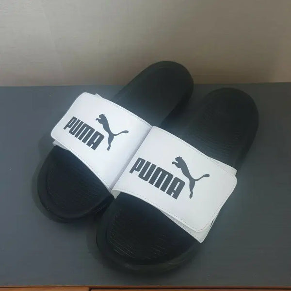 [BUNJANG] Puma Royal Cat Comfort 2 Essential Sandals White/Black / 푸마 슬리퍼 270