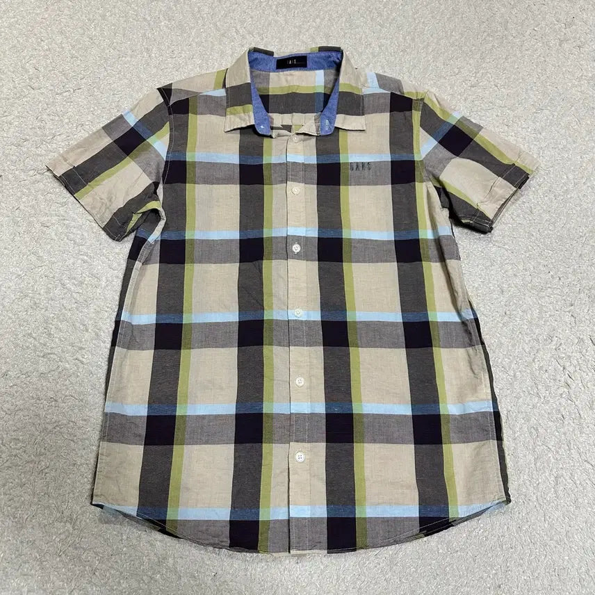 [BUNJANG] Daks Kids Children's Plaid Short Sleeve Shirt 15y / 닥스 키즈 아동 체크 반팔 셔츠 15y