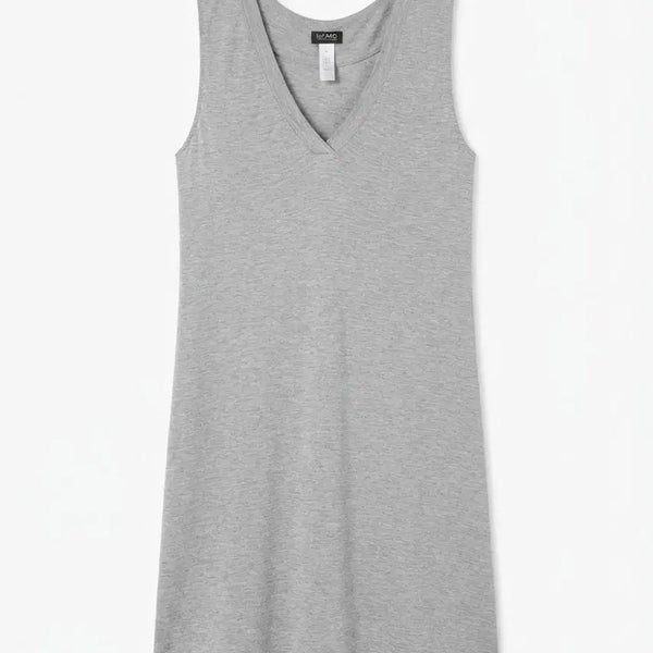 [BUNJANG] HANRO Swiss Made Grey V-Neck Sleeveless Dress M / HANRO 스위스 메이드 그레이 V넥 민소매 원피스 M