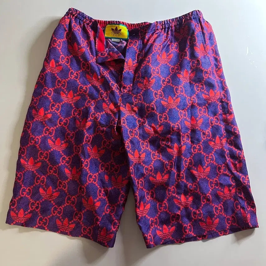 [BUNJANG] Adidas x Gucci Silk Shorts Size 50 / 아디다스 구찌 실크 반바지 50 사이즈