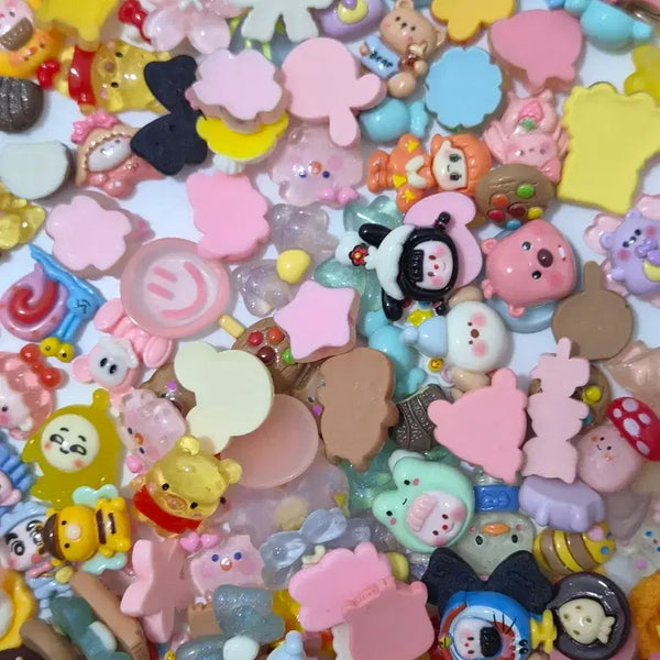 [BUNJANG] Decoden Parts Crafting Supplies Random Assortment / A17 신상 450개    데코덴 파츠 탑꾸 부자재 랜덤