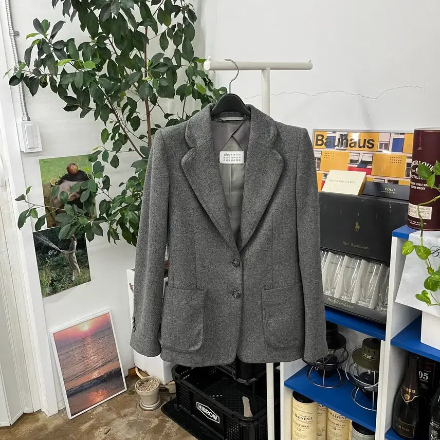 [BUNJANG] Maison Margiela Women's Cashmere Blend Shoulder Puff Jacket 36 / 메종마르지엘라 우먼 캐시미어 블렌드 숄더퍼프 자켓 36