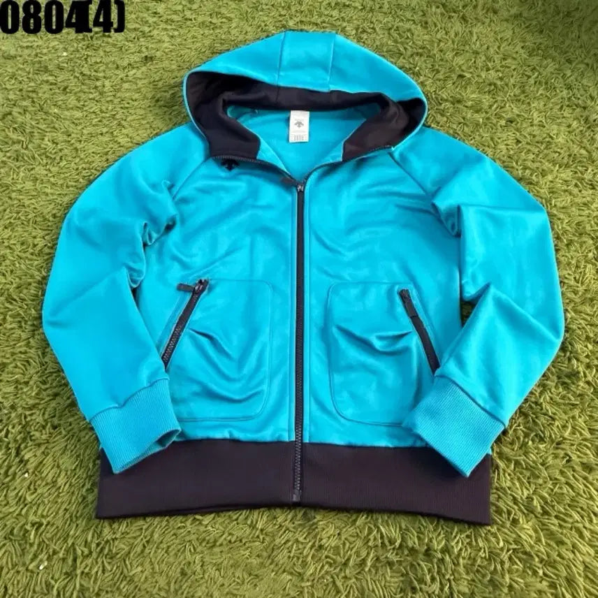 [BUNJANG] Descente Training Hooded Zip-Up Jacket Blue / 데상트 트레이닝 후드 집업 블루