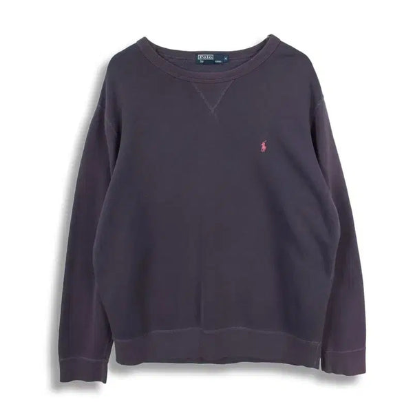 [BUNJANG] Polo Ralph Lauren 90s Sun-Faded Pony Logo Cotton Sweatshirt (Men's M) / 폴로 랄프로렌 (MEN - M) 코튼 90's 선페이드 포니 로고 맨투맨