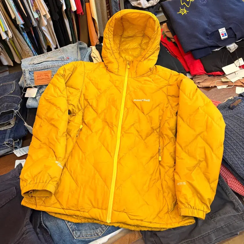 [BUNJANG] Montbell Ignis Down Parka Yellow Lightweight Down Jacket XL / 몽벨 이그니스 다운 파카 옐로우 경량 패딩 XL
