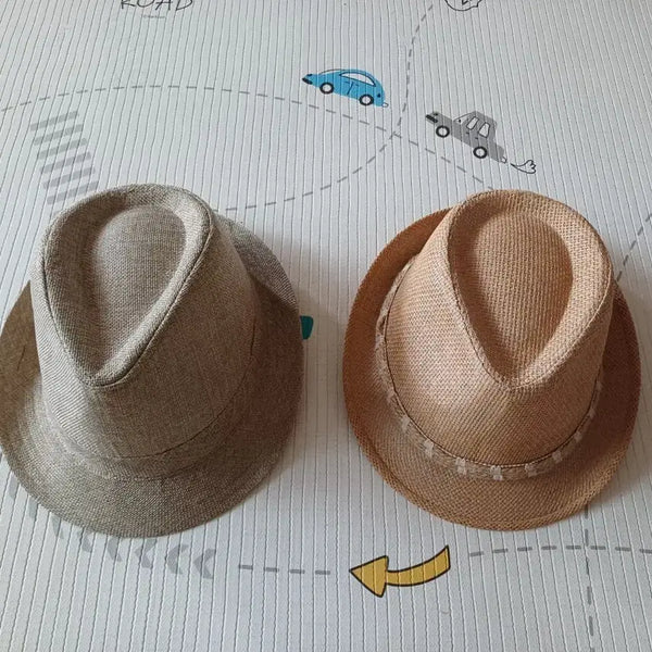 [BUNJANG] Fedora Hat Set (Beige/Brown) / 페도라 모자 2개 세트 (베이지/브라운)