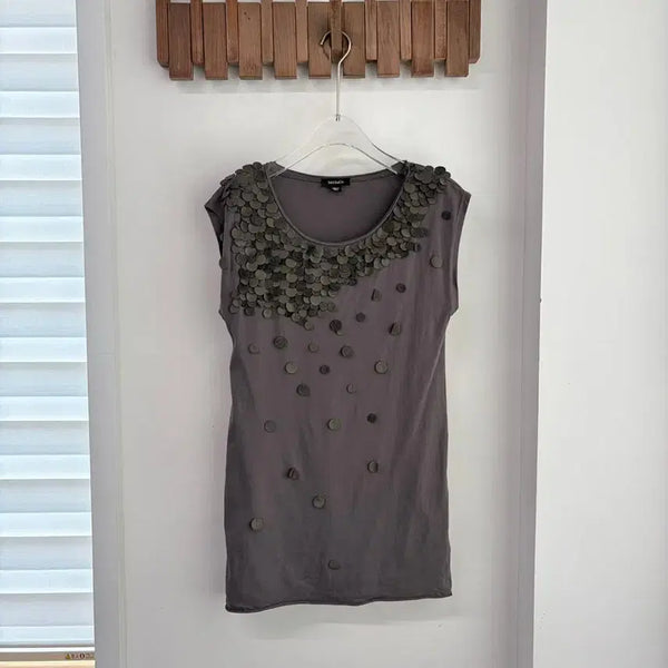 [BUNJANG] Max Mara Max&Co Sleeveless Long Top / 막스마라 막스앤코 장식 슬리브리스 롱 탑