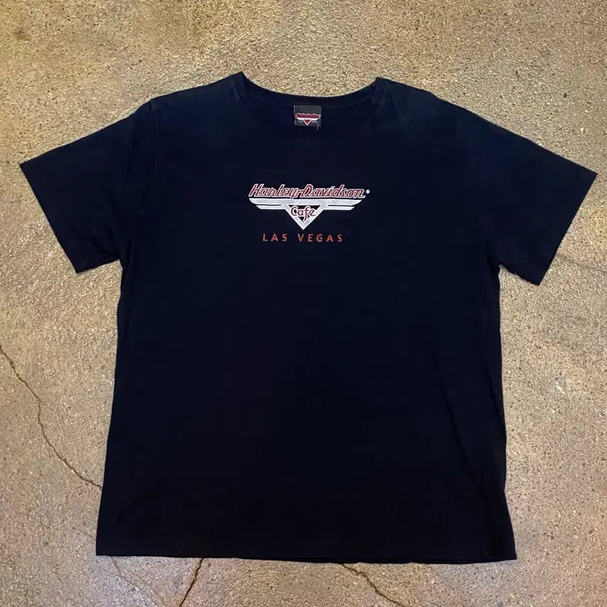 [BUNJANG] Vintage Harley-Davidson Cafe Las Vegas Graphic T-Shirt / 미국 빈티지 할리데이비슨 카페 라스베가스 프린팅 반팔티