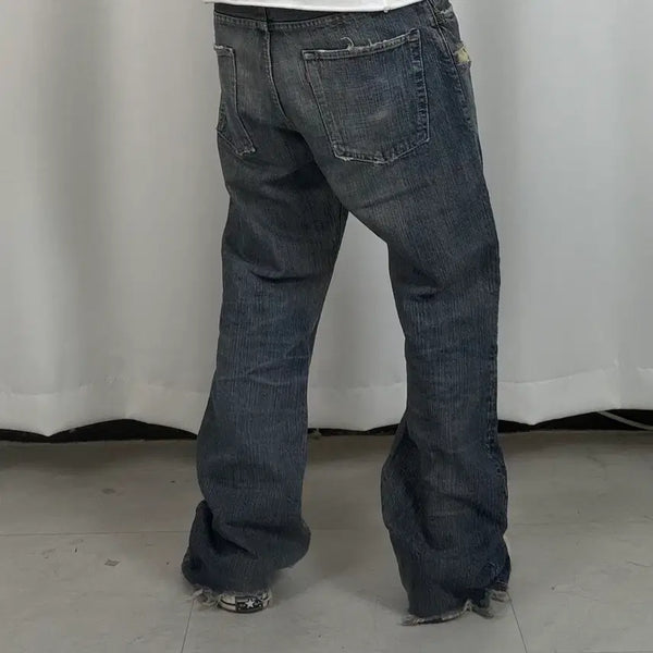 [BUNJANG] GoWest 34 Vintage Bootcut Denim Jeans / 753) 34 GoWest 부츠컷 빈티지 데님/청바지