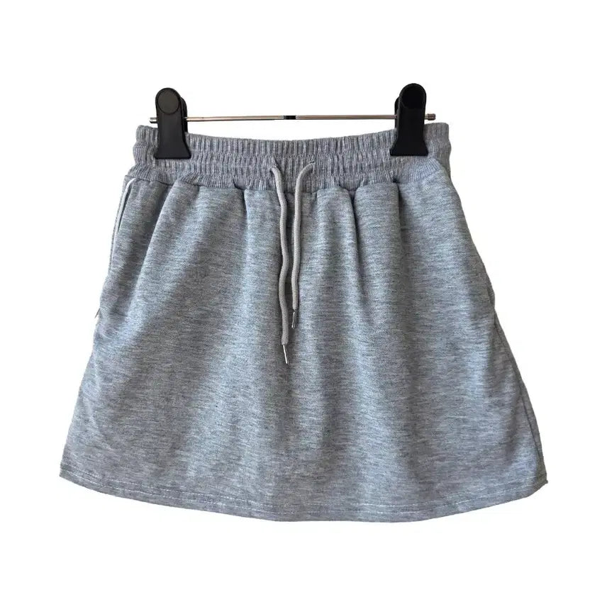[BUNJANG] Gray Banding Mini Skirt / XS/그레이 밴딩 미니스커트/새제품