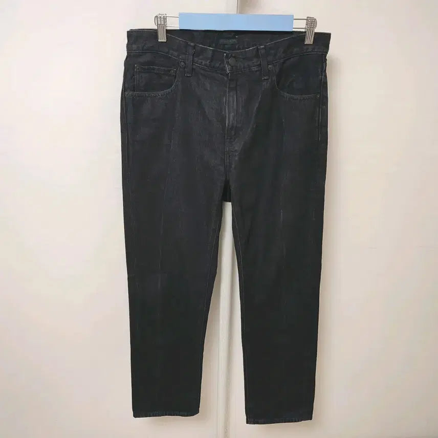 [BUNJANG] Uniqlo Men's Dark Wash Denim Jeans / [33] 유니클로 남성 흑청 청바지 새옷 수준 데님팬츠