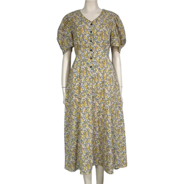 [BUNJANG] L'ECCOVE 25SS Flower Long Dress / L'ECCOVE 25년SS 플라워 롱원피스 55-66