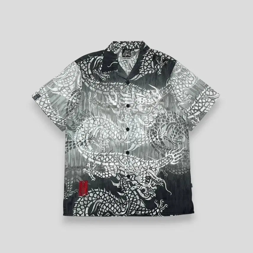 [BUNJANG] Dogtown Oriental Dragon Short Sleeve Shirt / 도그타운 오리엔탈 드래곤 반팔 셔츠