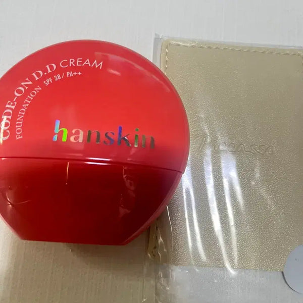 [BUNJANG] Hanskin Code On DD Cream Foundation 35ml 19NC Porcelain + Picasso Mixing Palette / 새상품]한스킨 코드온 디디 크림 파운데이션 35ml 19NC 포슬린+피카소믹싱팔레트