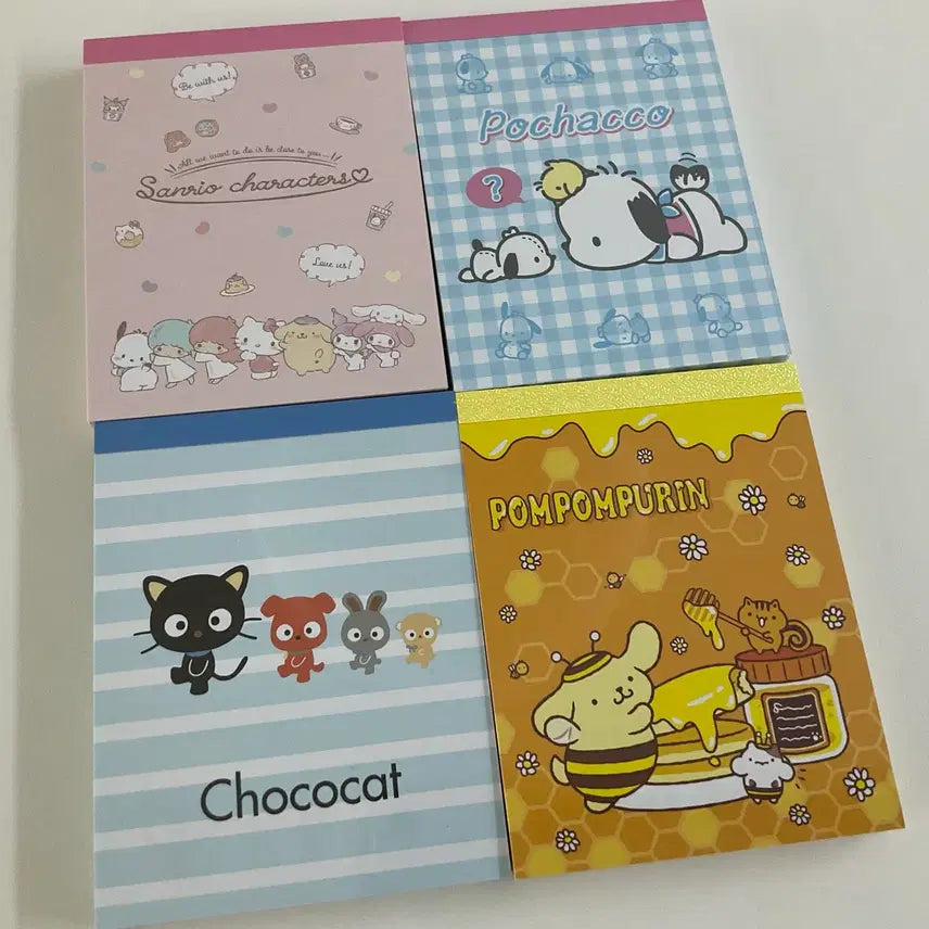 [BUNJANG] Sanrio Pochacco, Chococat, Pompompurin Mini Memo Pad (Japan Authentic) / 새상품 산리오 포차코 초코캣 폼폼푸린 미니 메모지 일본정품