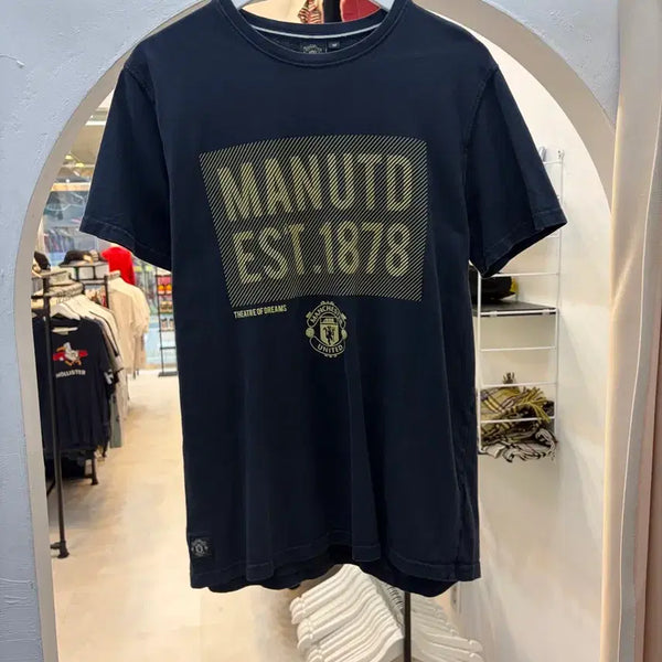 [BUNJANG] Manchester United Short Sleeve T-Shirt Navy / 맨체스터 유나이티드 반팔티 네이비