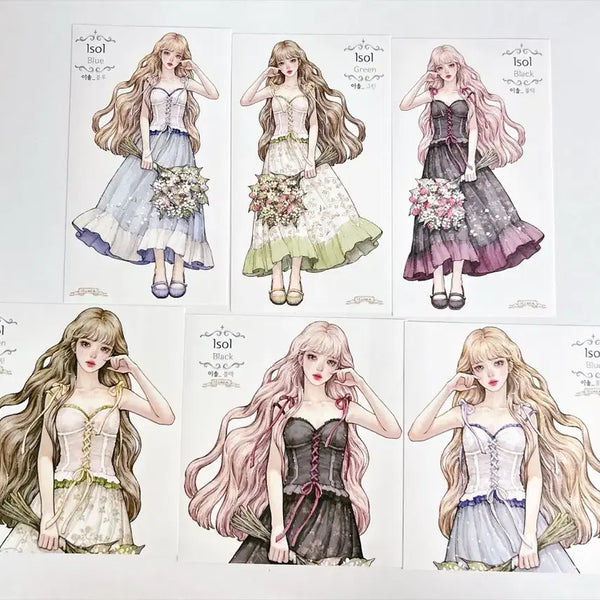 [BUNJANG] HWALINES Lee Sol 6-Card Set / 화라인스 이솔 6매