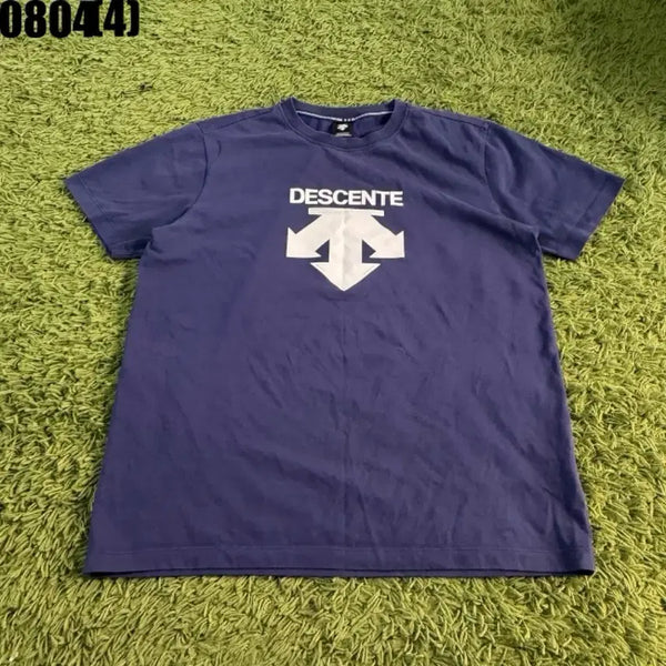 [BUNJANG] Descente Navy Short Sleeve T-Shirt / 데상트 반팔 티셔츠 네이비