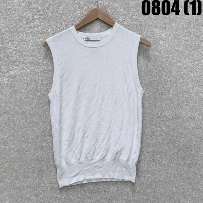 [BUNJANG] Zara Sleeveless Knit White / 자라 민소매 니트 화이트