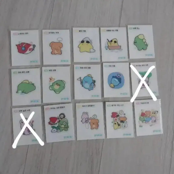 [BUNJANG] Pixelie Ornament Card Bundle Set / 픽셀리 띠부씰 픽셀리 오너먼트 카드 일괄 (더이상 가격내림X)
