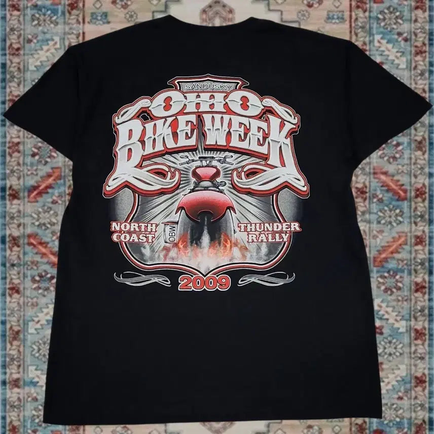 [BUNJANG] American Vintage Ohio Bike Week 2009 Biker Rock T-Shirt L / 09s 오하이오 바이크 위크 빈티지 티셔츠 바이커 락티 L