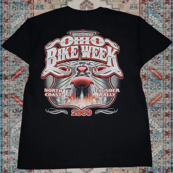[BUNJANG] American Vintage Ohio Bike Week 2009 Biker Rock T-Shirt L / 09s 오하이오 바이크 위크 빈티지 티셔츠 바이커 락티 L