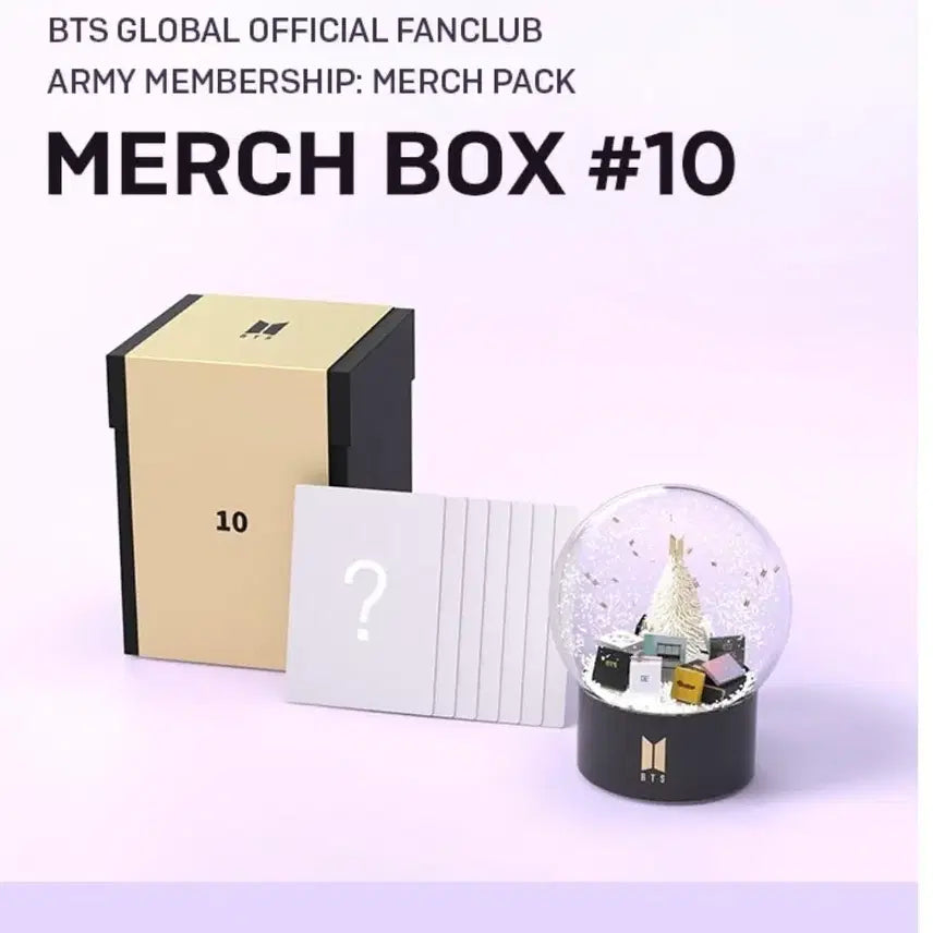 [BUNJANG] BTS Merch Box #10 Snow Globe / BTS merchbox #10 스노우볼