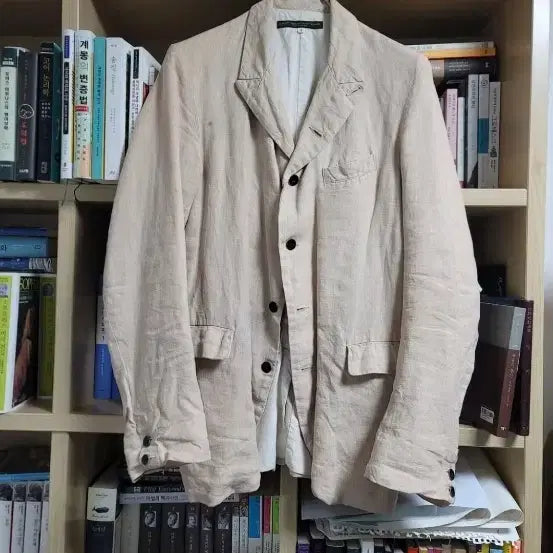 [BUNJANG] Garment Reproduction of Workers Linen Farmer Jacket French Sack Coat / 가먼트 리프로덕션 오브 워커스 린넨 파머스 자켓 프렌치 색코트