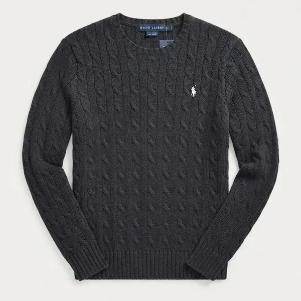[BUNJANG] Ralph Lauren Cable Knit Sweater Navy Size S / 랄프로렌 케이블 니트 네이비 S