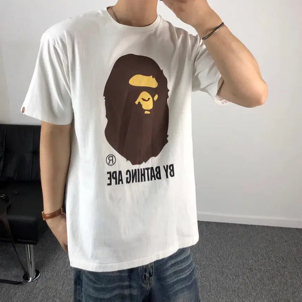 [BUNJANG] BAPE Authentic Signature T-Shirt White / 베이프 정품 반팔 화이트
