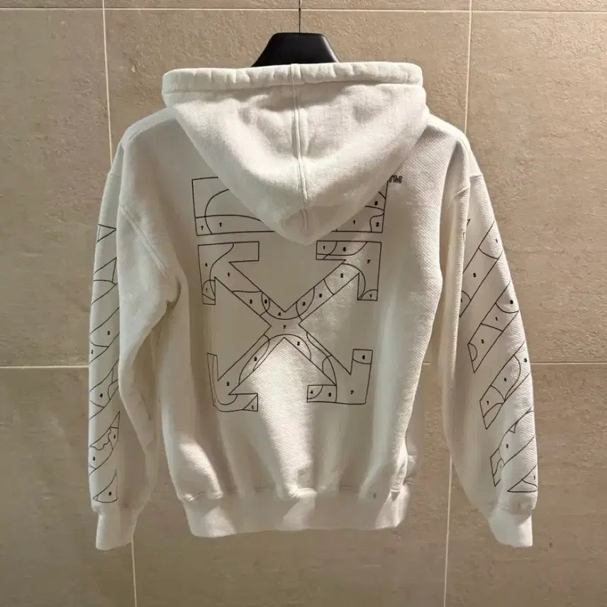 [BUNJANG] Off-White Puzzle Arrow Zip-Up Hoodie (Retail Edition, XS) / 오프화이트 퍼즐 애로우 후드집업 백화점판[정품, XS]
