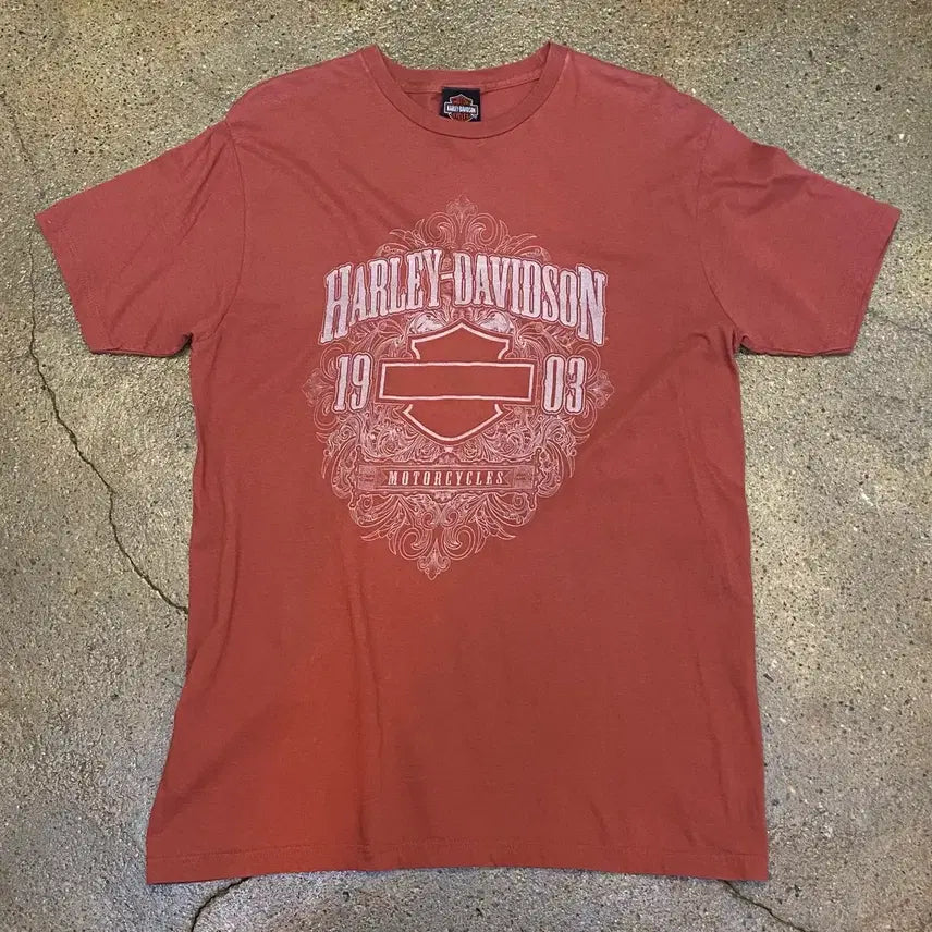 [BUNJANG] US Vintage Harley-Davidson 1903 Printing T-Shirt / 미국 빈티지 할리데이비슨 1903 프린팅 반팔티