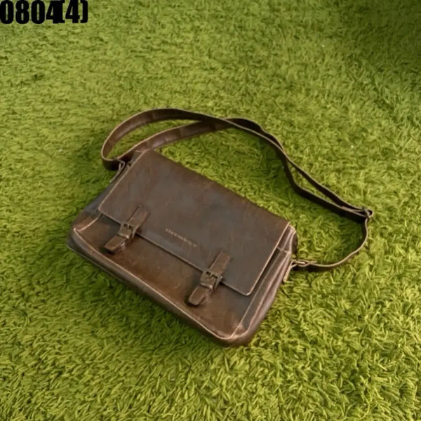 [BUNJANG] WWR 2023 New Arrival Cowhide Crossbody Bag Brown / 더블유더블유알 2023년 신상 소가죽 크로스백 브라운
