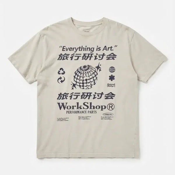 [BUNJANG] Our Archive Everything is Art Short Sleeve T-Shirt M / 트래블 "Everything is Art" 반팔티 M