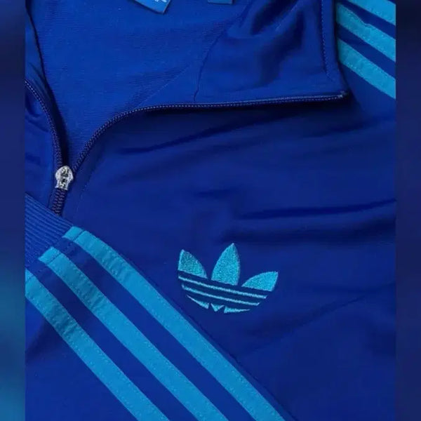[BUNJANG] Adidas Blue/Sky Blue Striped Training Jersey (Size L) / 아디다스 파랑하늘 져지