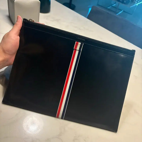 [BUNJANG] Thom Browne Clutch Bag Large Limited Edition / 톰브라운 클러치 L 사이즈 ( 한정판 )