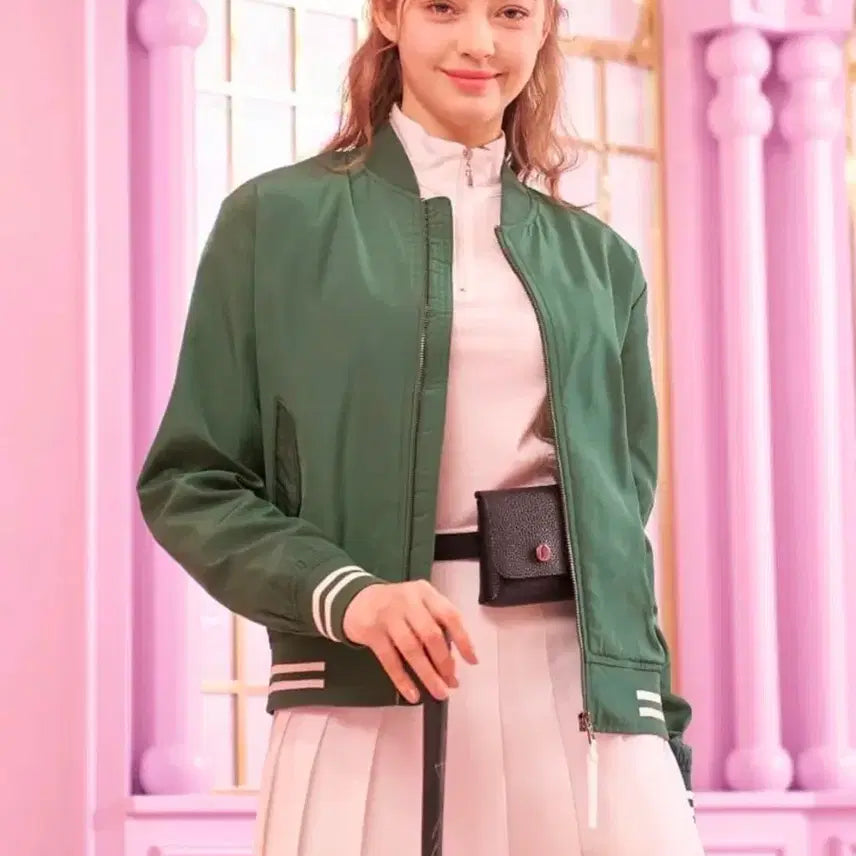 [BUNJANG] Juicy Couture Golf Green Jumper M / 쥬시꾸뛰르 골프 그린 점퍼 M 상태 굳 간절기 점퍼