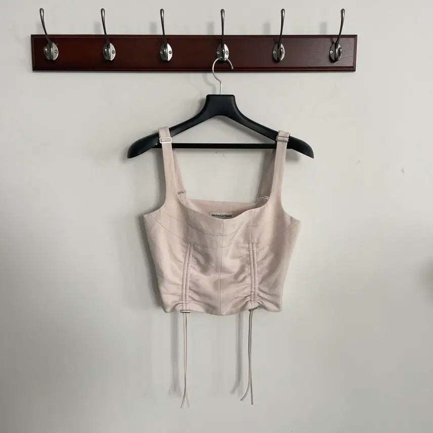 [BUNJANG] Rhythmical Planet String Detail Bustier / 리드미컬플래닛 스트링 디테일 뷔스티에