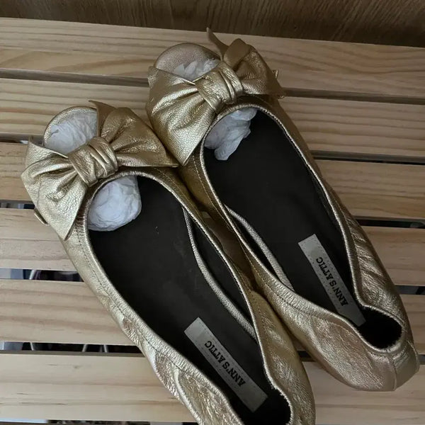 [BUNJANG] Anz Attic Two-Open Flat Shoes / 앤즈애틱(성윤주플랫)토오픈플랫