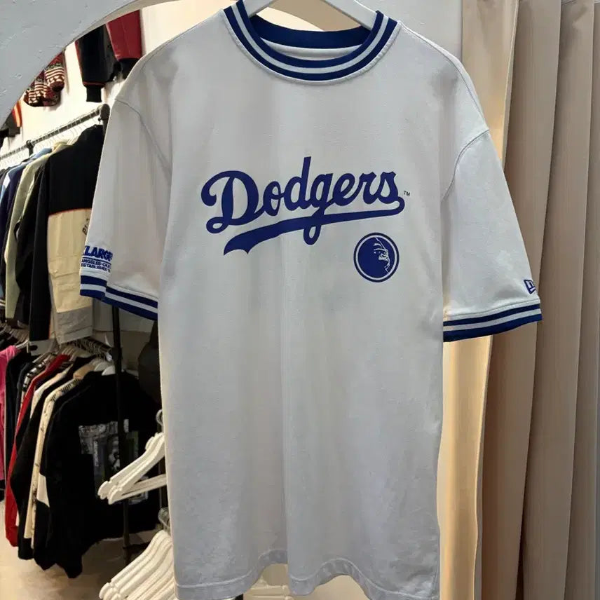 [BUNJANG] LA Dodgers Short Sleeve T-Shirt White / LA다저스 반팔 티셔츠 화이트