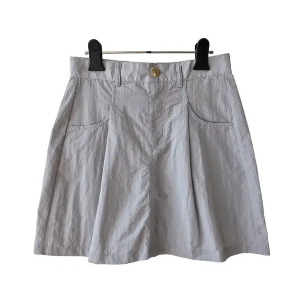 [BUNJANG] Gray A-Line Mini Skirt / S/그레이 미니스커트 A라인/새제품