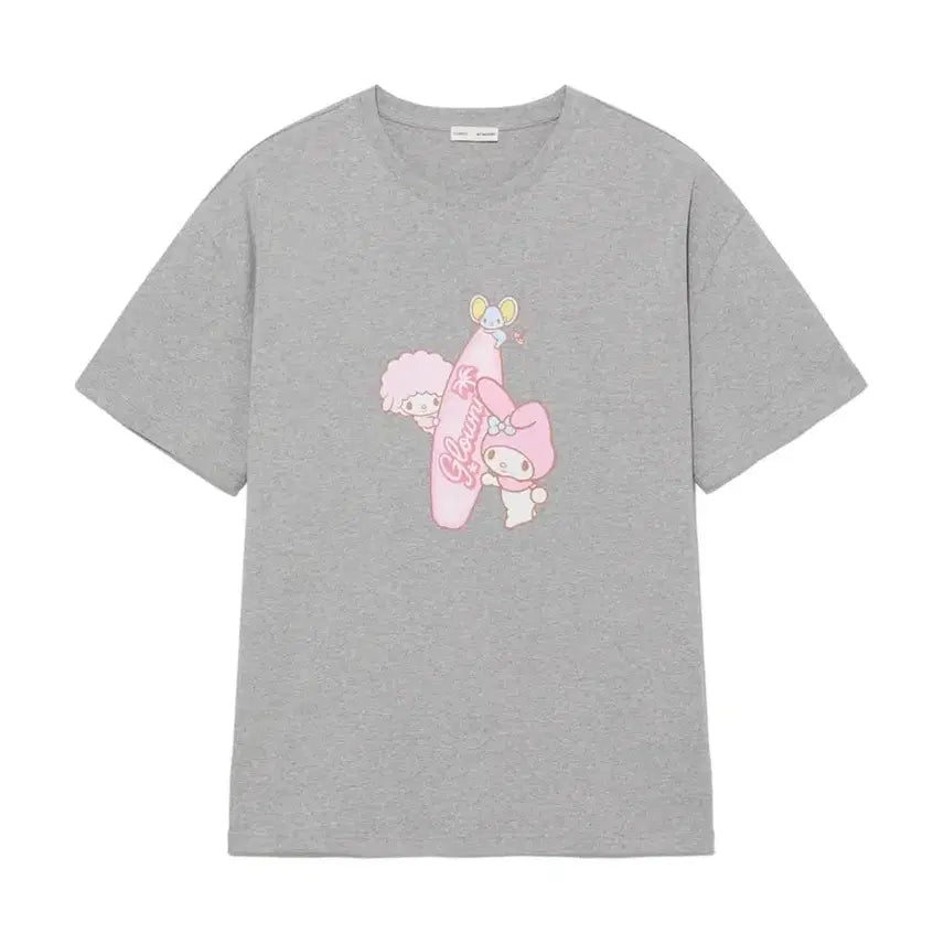[BUNJANG] Glowny Sanrio My Melody Short-Sleeve T-Shirt / 글로니 산리오 마이멜로디 반팔 티셔츠