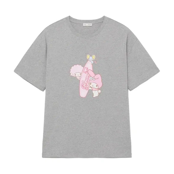 [BUNJANG] Glowny Sanrio My Melody Short-Sleeve T-Shirt / 글로니 산리오 마이멜로디 반팔 티셔츠