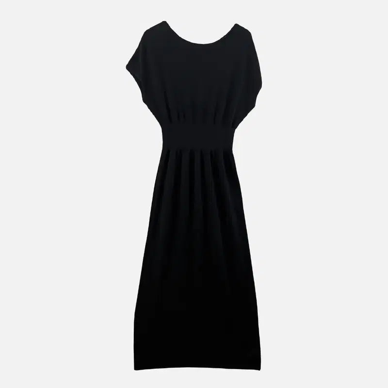 [BUNJANG] Women's Black Knit Dress / 블랙 여자 니트 원피스 FREE N9284