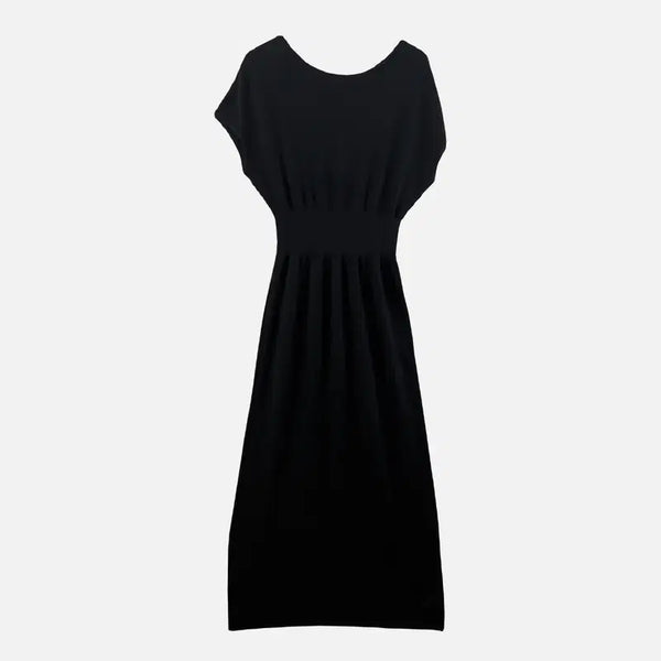 [BUNJANG] Women's Black Knit Dress / 블랙 여자 니트 원피스 FREE N9284