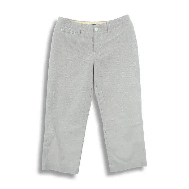 [BUNJANG] Polo Ralph Lauren Women's Cotton Stripe Crop Pants / 폴로 랄프로렌 (WOMEN - S/M) 코튼 스트라이프 크롭 팬츠