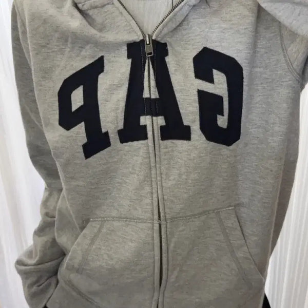 [BUNJANG] Gap Grey Zip-Up Hoodie M / 갭 그레이 후드집업 M