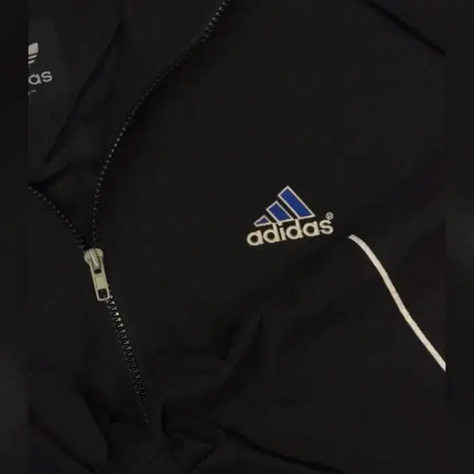 [BUNJANG] Adidas Old School Blue Logo Oversized Windbreaker / 아디다스 올드스쿨 블루로고 오버핏 바람막이