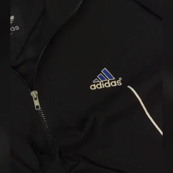 [BUNJANG] Adidas Old School Blue Logo Oversized Windbreaker / 아디다스 올드스쿨 블루로고 오버핏 바람막이